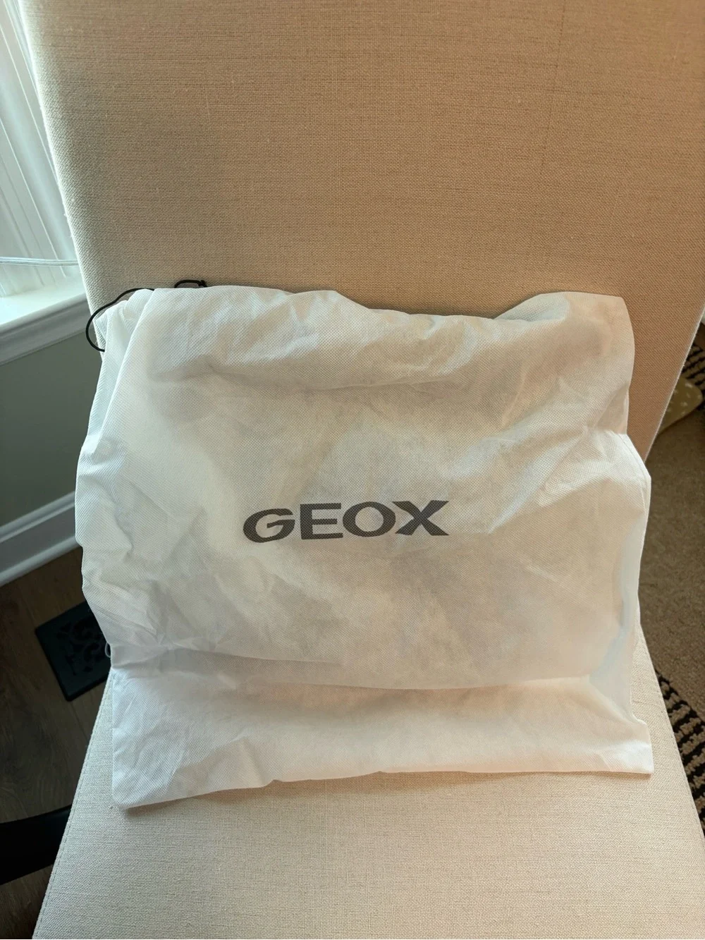 NWT Geox Black Leather Backpack Purse with Gold Hardware